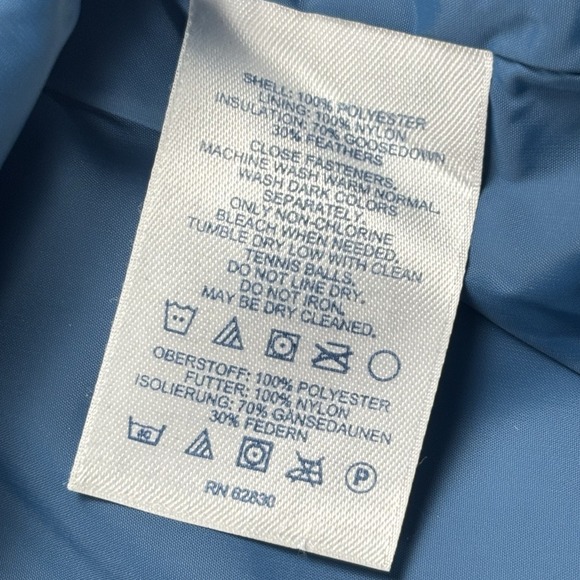 Lands' End Women's Diamond Quilted Down Puffer Vest Emerald Green Size Medium - Picture 3 of 9